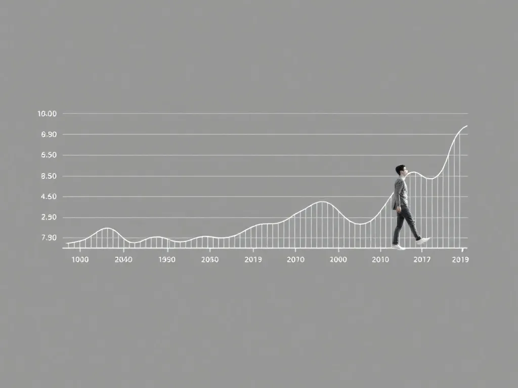 A professional clean financial data visualization chart show